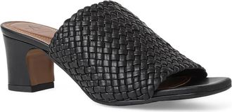 Aquatalia Laquila Slide Sandal in Black Woven at Nordstrom, Size 9.5