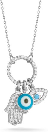 Glaze Jewelry Sterling Silver Triple Protection Necklace
