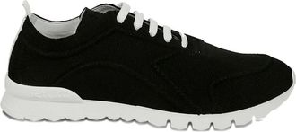 Kiton leather sneakers - 03 BLACK