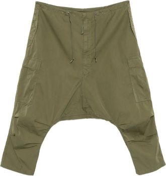 Junya Watanabe Pantaloni con cavallo basso - Verde