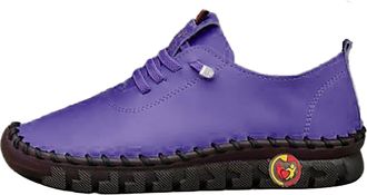 Generic Women Slip On Flat Loafers, Leather Driving Shoes Womens Leather Extra Wide Eee Fit Slip On Loafers Cushion Walk Shoes For Women Lightweight Breathabl