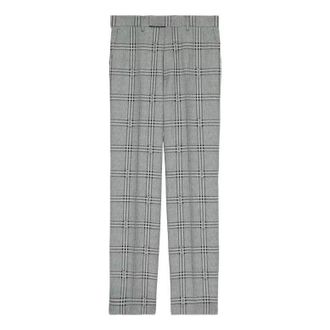 Gucci Horsebit Check Wool Tailored Pant Grey Black 680704-ZAOPD-1016
