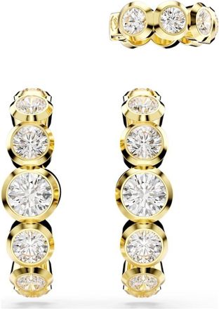 Swarovski Imber Round-Cut Gold Plated Earrings Set