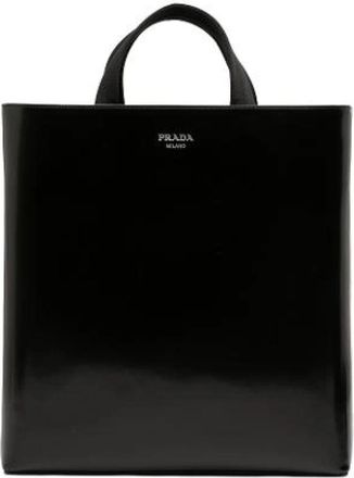 Prada Pre-owned Vintage Tote - Dames - Vintage Shopper - Zwart - ONE Size - Leer - Vintage