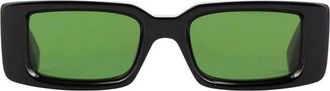 Off-white Sunglasses Oeri127 1055 Arthur Black/Green Unisex