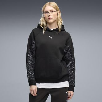 Puma Felpa con cappuccio in felpa PUMA Sport Animal da donna, Abbigliamento, Nero, XL