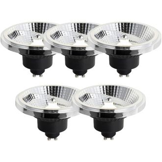 LUEDD Luedd - Juego De 5 Bombillas Led Gu10 Regulables De 111 Mm, 10,5 W, 770 Lm Y 4000 K