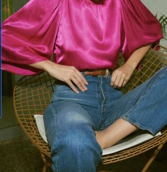 Nation Ltd Donna Blouse In Fuschia