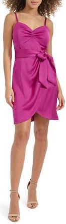 Siena My Balconia Matte Satin Dress in Fuchsia at Nordstrom Rack, Size 16