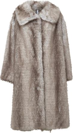 S.W.O.R.D 6.6.44 Lange Imitatiebontjas - Dames - Jassen - Grijs - M - Jassen