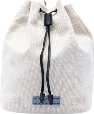 Prada Bolsa de Lona Pre-owned - Pre-owned - Mujer - Blanco - ONE SIZE