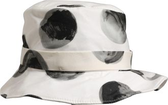 Dolce & Gabbana HAT10017 Polka Dot Cotton Bucket Hat - White