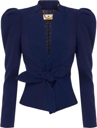 Elisabetta Franchi Dames, Jassen, Blauw, Maat: XL Zijde