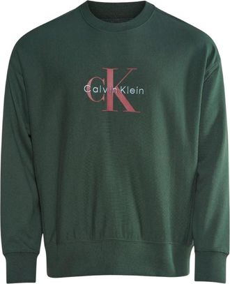 Calvin Klein Hombre, Sudaderas, Verde, Talla: XS