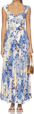 Free People Sasha Maxi Dress In Porcelain Combo