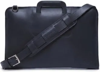 Korchmar Jackson Zippered Leather Briefcase in Blue at Nordstrom