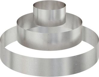 vidaXL Garden Planter Silver 120 x 120 x 20 cm Stainless steel Vidaxl