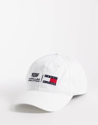 Tommy Hilfiger x Cadillac F1 - Cappellino bianco con logo