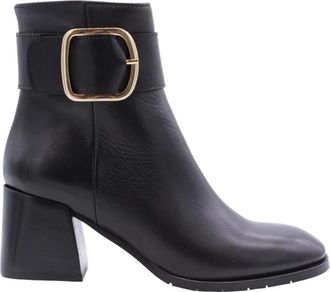 Donna Lei Elegante Enkellaars Bridgerton Stijl - Dames - Laarzen met Hak - Zwart - 40 EU - Schoenen