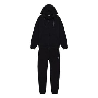 Emporio Armani Training Sets, male, Black, Size: 2XL Mens Complete Tracksuit Af10377