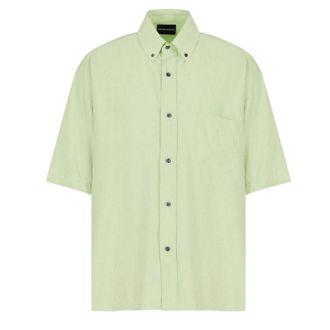 Emporio Armani EA7 Overhemd met korte mouwen voor heren (Groen)