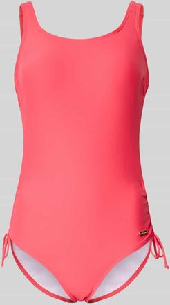 Lascana Badeanzug mit seitlichen Schn&uuml;rungen Modell Simple in Pink, Gr&ouml;&szlig;e 38B