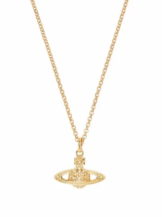 Vivienne Westwood logo pendant necklace - Gold