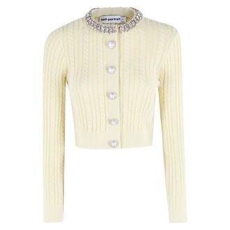 Self Portrait Donna, Maglie, Beige, M, new