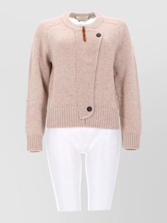 Isabel Marant top button detail raglan sleeves ribbed trims