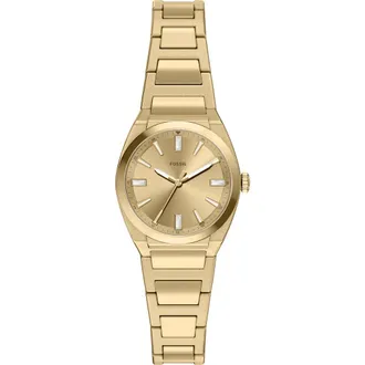 Fossil Everett Bracelet Watch, 27mm in Gold/gold at Nordstrom
