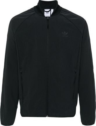 adidas SST zip-up sport jacket - men - Recycled Polyester - S - Black
