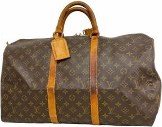 Louis Vuitton Vintage, unisex, Bruin, ONE Size, Pre-owned Weekendtas