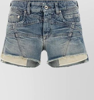 Rick Owens denim short shorts