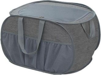 OEM Cesto De Ropa Plegable Con Tapa, De 37 X 37 X 60 Cm, Con Asa, De Malla, Ideal Para La Habitaci&oacute;n De Los Ni&ntilde;os, Para Acampar Y Para Viajar
