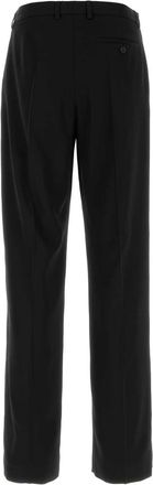 Balenciaga Mens Pants Black Wool Silk Cupro