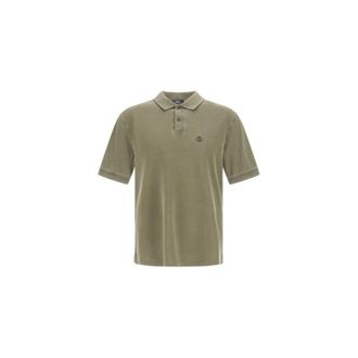 Herno Polo Shirts, male, Green, Size: XL Pique Cotton Polo Shirt with Logo