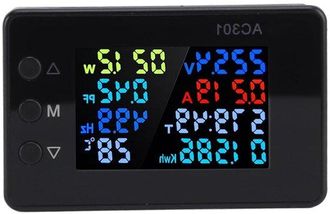 OEM Contatore Di Energia Digitale - Monitor Di Potenza - Consumo Energetico - Ampio Intervallo Di Misurazione - 50-300 V 20 A - Bianco