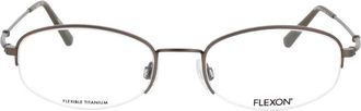 Flexon Demo Oval Mens Eyeglasses FLEXON H6030 032 52