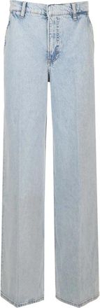 Frame Denim Wide Trouser Ettie - Dames - Loose Fit Jeans - Blauw - W29 - Katoen - Jeans