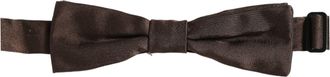 Dolce & Gabbana Silk Bow Tie - Brown