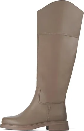 Cesare Gaspari Schoenen, Dames, Beige, 37 EU, Leer, Casual Blokhak Laarzen - Beige