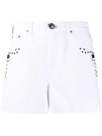 Jacob Cohen Shorts con borchie - Bianco