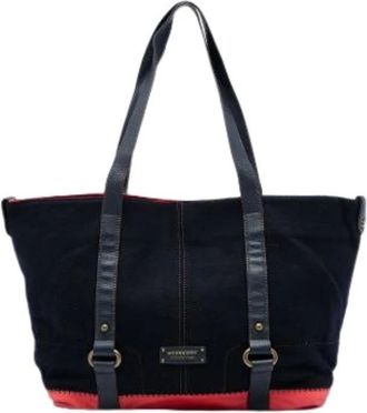 Burberry Borsa Tote Pre-owned in Denim - - Pre-owned - Donna - Blu - ONE SIZE