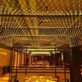 OEM Iluminaci&oacute;n Exterior Tipo Red, 3 M X 4 M, 360 Led, 8 Efectos De Luz, Conectable, Blanco C&aacute;lido, Para Jard&iacute;n, Arbustos