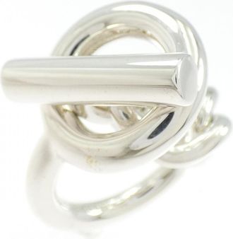 Herm&egrave;s Silver 925 Band Ring (Pre-Owned)