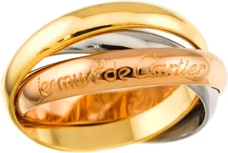 Cartier Trinity Yellow Gold (18K) Pink Gold (18K) White Gold (18K) Band Ring (Pre-Owned)