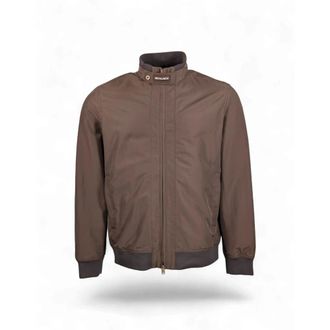 Woolrich Spring Lewis Bomber - Heren - Bomber jackets - Bruin - S - Katoen - Jassen