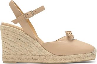 Castaner Cyra Espadrille - Dames - Sleehakken - Beige - 40 EU - Leer - Schoenen