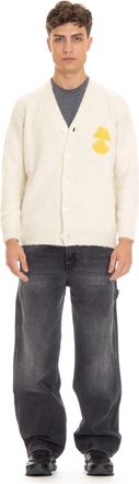 Autry Jacquard Wool-Alpaca Cardigan