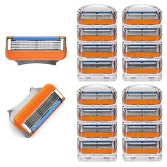 OEM Cuchillas Compatibles Fusion 5 - Paquete De 16 Unidades Para Maquinillas De Afeitar Masculinas - Afeitado Preciso Y Duradero
